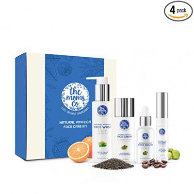 The Moms Co. Natural Vita Rich Face Care Regime Kit for Glowing Skin & reducing Pigmentation 