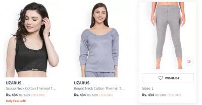 Thermal wear womens Under 499