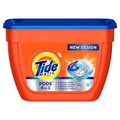 Tide Matic 4in1 PODs Detergent Pack 18 ct -for Top & Front load washing machine only