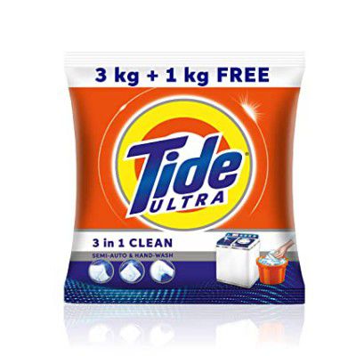 Tide Ultra 3 in 1 Clean Detergent Washing Powder - 3 kg + 1 kg Free = 4 kg