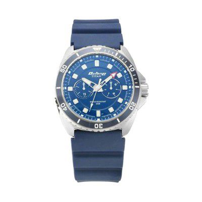 Titan Octane Hyper Lume Analog Blue Dial Men's Watch-NN90113KP02/NP90113KP02