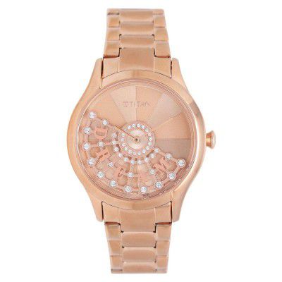 Titan Purple Self Expression Analog Rose Gold Dial Women's Watch-NN95111WM01/NP95111WM01