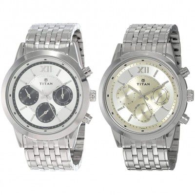 Titan Watches Combo (1766SM03,1766SM01)