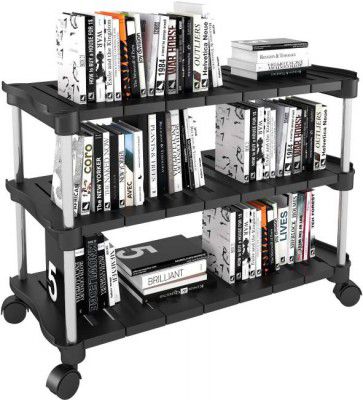 TNT The Next Trend Super Smart Stackable and Durable, Easy to Assemble, Space Saving Rack Plastic Open Book Shelf  