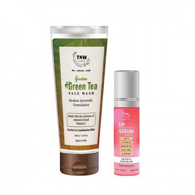 TNW-The Natural Wash Lip Serum and Grealmo Green Tea Face Wash