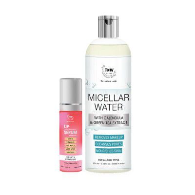 TNW-THE NATURAL WASH Skin & Lip Care Combo with Micellar Water & Lip Serum