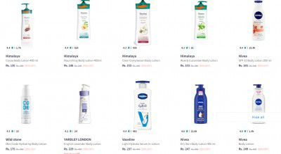 Top Branded Body Lotion Minimum 50% Off