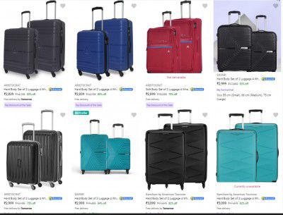 [ Pack of 2 ] Branded Suitcases Starts at ₹1849