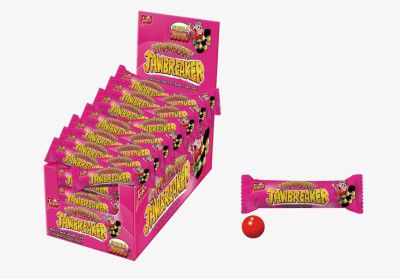 Tosca Jawbreaker Candy Box Strawberry | Hard bubble gum candy balls (Pack of 40)