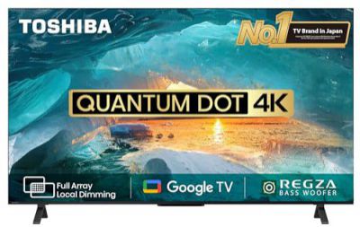 TOSHIBA 164 cm (65") 4K Ultra HD Smart QLED Google TV 65M550MP (Black)