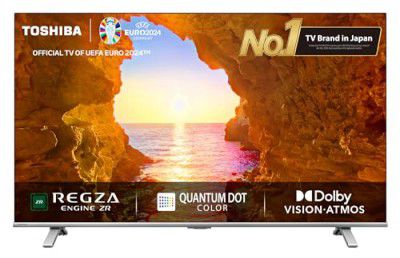 Toshiba 50" 50C450ME 4K Ultra HD Smart QLED TV  (Silver)