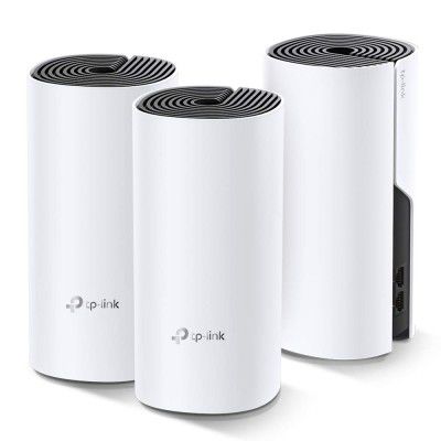 TP-Link Deco M4 Whole Home Mesh Wi-Fi System, Seamless Roaming and Speedy (AC1200), Work with Amazon Echo/Alexa, Router and Wi-Fi Booster, Parent Control Router, Pack of 3