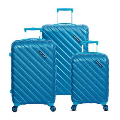 Travelspace Premium 3 Piece Set Luggage with 3 Dial Combination Lock & Spinner Wheels