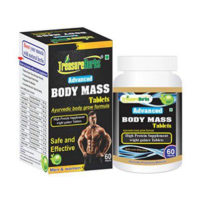 Treasureherbs Body Mass Gain Tablets For men and women For Weight Gain(60 Capsules, Pack Of 1)