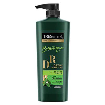 Tresemme Detox & Restore Shampoo, With Ginseng And Neem, No Dyes, No Parabens, 580 ml