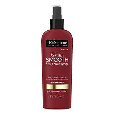 Tresemme Keratin Smooth Heat Protection Spray For Hair, Hair Styling Spray With Marula Oil For Anti Frizzy, Shiny & Soft Hair, 236ml