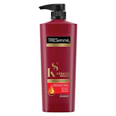 TRESemme Keratin Smooth Shampoo 580 ml, With Keratin & Argan Oil for Straighter, Shinier Hair - Nourishes Dry Hair & Controls Frizz, For Men & Women