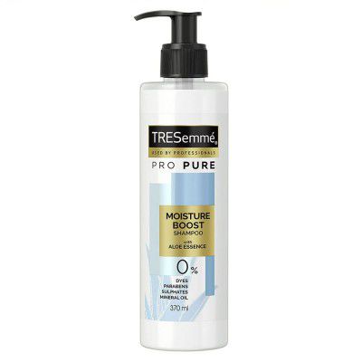 TRESemme Pro Pure Moisture Boost Shampoo, with Aloe Essence, Sulphate Free & Paraben Free, for Dry Hair, 390 ml