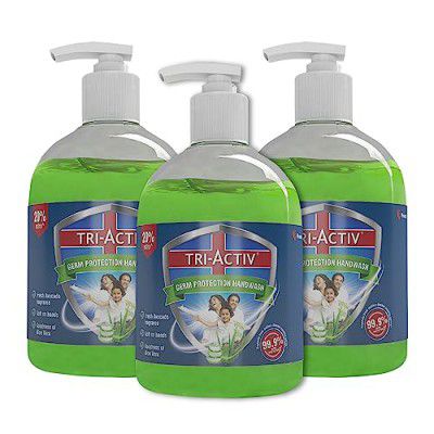 Tri-Activ Germ Protection Handwash | Pack of 3 Bottle | 900ml