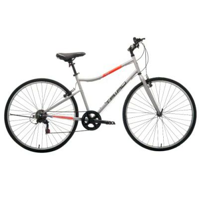 TRIAD X2-7 Speed Fully Fitted 18 inches Frame Unisex Adults Hybrid Bicycle (Matte Grey, Ideal for: 15+ Years)