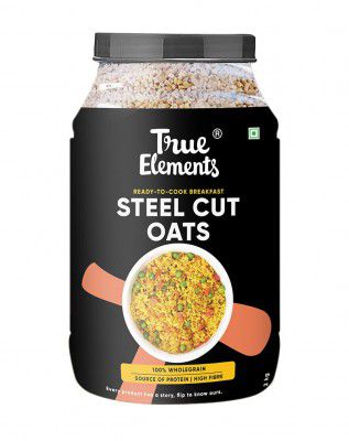 True Elements Steel Cut Oats 2kg - Gluten Free Oats | Breakfast Cereal | Diet Food | Oats for Weight Loss