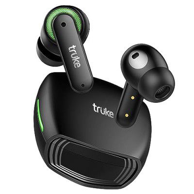 truke BTG Neo Dual Pairing Earbuds with 6-Mic Advanced ENC, 80H Playtime Bluetooth 5.3, IPX5