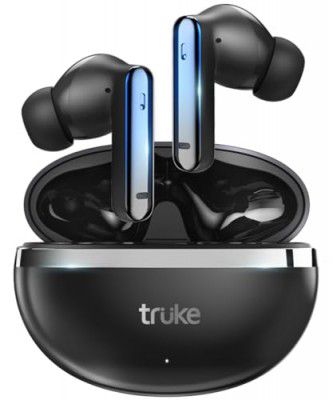 truke Buds Q1 Lite True Wireless Earbuds with 48H Playtime, Crystal-Clear Calls, Fast Charging, Elegant Royal Design, Bluetooth 5.4, Noise Cancellation, Gaming Mode, 1Yr Warranty