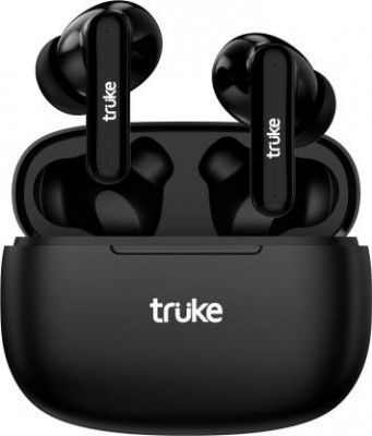 truke Airbuds Lite with Quad Mic ENC, 48Hrs Battery, Gaming Mode,Made in India, 5.1v Bluetooth Headset  (Black, True Wireless)