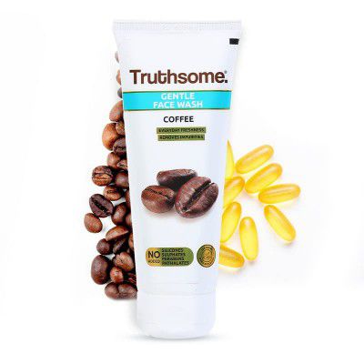 Truthsome Gentle Wash - For All Skin Types, No Silicones, Sulphates, Parabens, Phthalates - For Men/Women, Daily use with a Burst of Coffee & Vitamin E, 100 ml