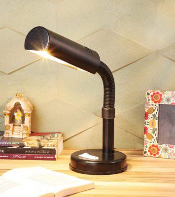 tu casa Ntu-232 Black Metal Shade Type-b-22 Holder Study Lamp with Metal Base- (Black) - Bulb not Included, Pack of 1