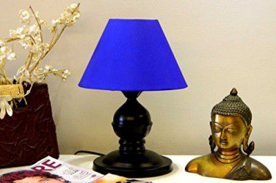 tu casa Table Lamp | Home Decor Items Metal Table Lamp (Blue Shade)