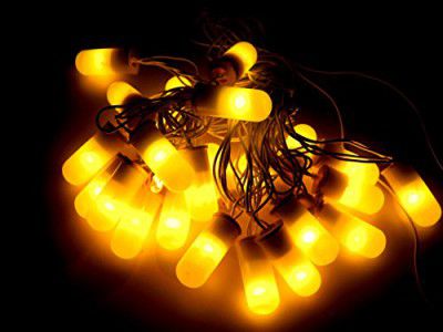 Tucasa DW-155 Capsule Shape String Light (Florescent Yellow)