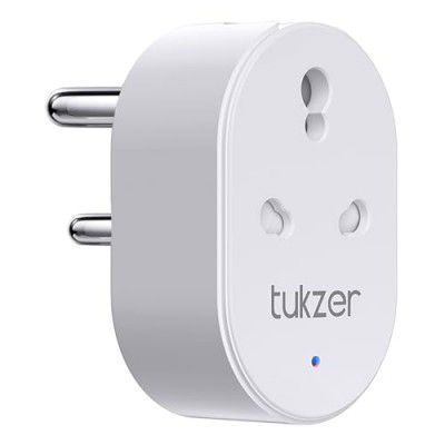 Tukzer 16A WiFi Smart Plug, Work with Alexa & Google Home Assistant, Suitable for Large Appliances like Geysers, Microwave Ovens, and Air Conditioners, Energy Monitoring, Wireless Control