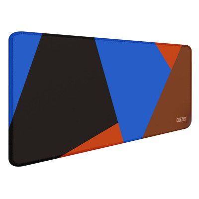 Tukzer Large Size (795mm x 298mm x 3.45mm) Extended Gaming Mouse Pad| Stitched Embroidery Edges| Non-Slip Rubber Base |for Computer Laptop | Keyboard Mouse Pad for Office & Home (Abstract-1)