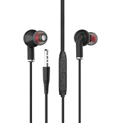 tunez Dhwani D10 in Ear Wired Earphone with in Built mic,10mm Dynamic Drivers, Super Extra Bass and 3.5mm Jack(Black)