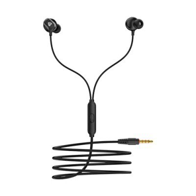 tunez Dhwani D11 in Ear Wired Earphone with Supreme Sound Quality,Passive Noise Isolation,10mm Dynamic Drivers, in Built mic and 3.5mm Gold Jack (Black)