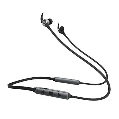 tunez Rhythm R40 Wireless Neckband with 36 Hours Music Play Time, Fast Charging with Type Charger, in Built mic, Bluetooth Version V5.0 and Water Resistant(Grey)