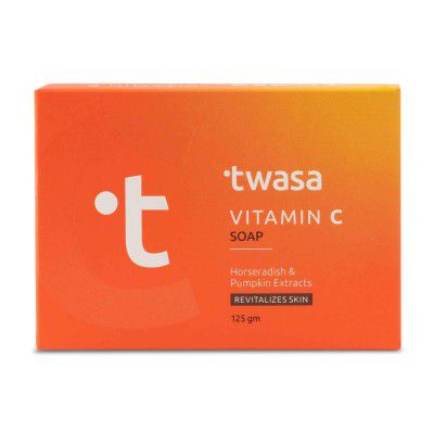 Twasa Vitamin C Exfoliating Skin Brightening Soap for Uneven Skin Tone 125gm