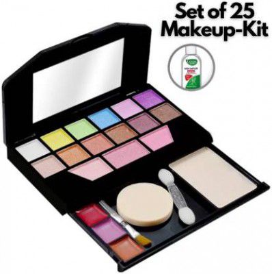 TYA Makeup Kit - Eye-Shadows, Lip Colors, Blushes, Sponges, Brushes & Blender(5024)  (Pack of 25)