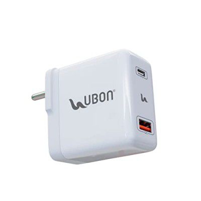 UBON CH-008 65W Type C and USB Ports Adapter, Fast Charging Power Adaptor