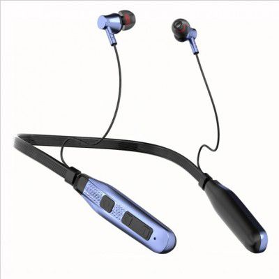 Ucool Beast 100 Hours Playtime Bluetooth Wireless Neckband headphones Earphone Bluetooth Gaming Headset  (Blue, In the Ear)