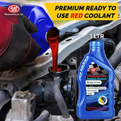 UE Premium Radiator Coolant Ready to Use Red -1 L | for Petrol, Diesel and CNG Vehicles | Generator & Heavy Duty Vehicles