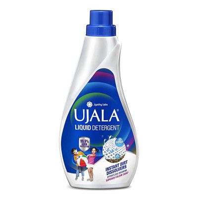 UJALA Liquid Detergent 800ml - New Ujala Liquid Detergent with IDD (Instant Dirt Dissolvers) for Effortless Washing & Superior Color Care.