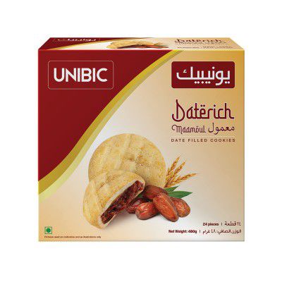 UNIBIC : Center Filled Date Cookies 480gm