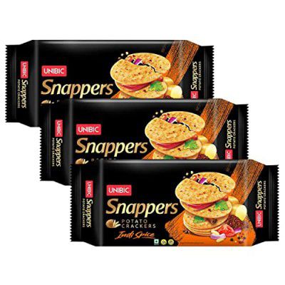 UNIBIC FOODS Snappers Potato Crackers - Indi Spice- 300gm