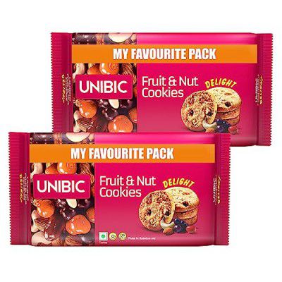 Unibic - Fruit & Nut Cookies, 600 gm (300 gm X 2)