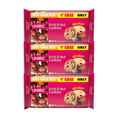 Unibic Fruit & Nut Cookie - 500g (Pack of 3)