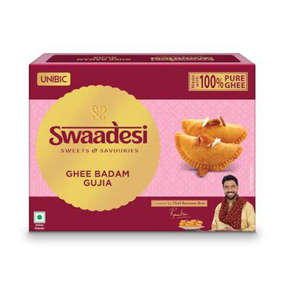 Unibic Swaadesi Ghee Badam Gujia I 240 GM