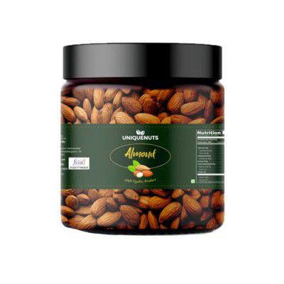 UNIQUE NUTS 100% Natural Premium California Almonds | Badam Giri for Nutritious Delights - Real Nuts | High in Fiber | Hygienically Packed | Grade - Independence (500 Gm)