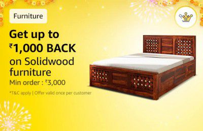 Get up to 1,000 BACK on Solidwood furniture with 200 Amazon Diamonds